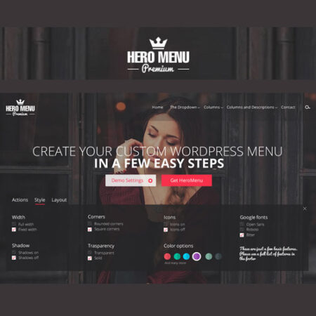 Hero Menu Responsive WordPress Mega Menu Plugin