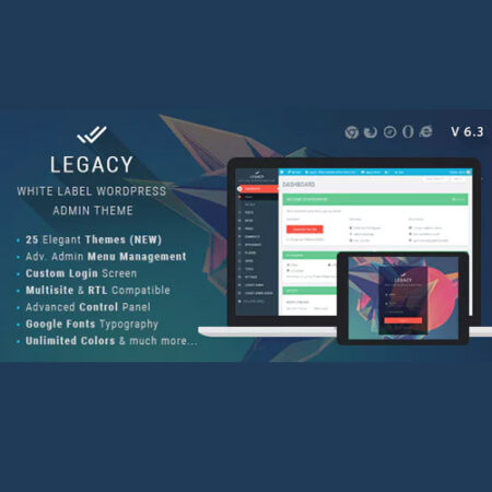 Legacy White label WordPress Admin Theme 1