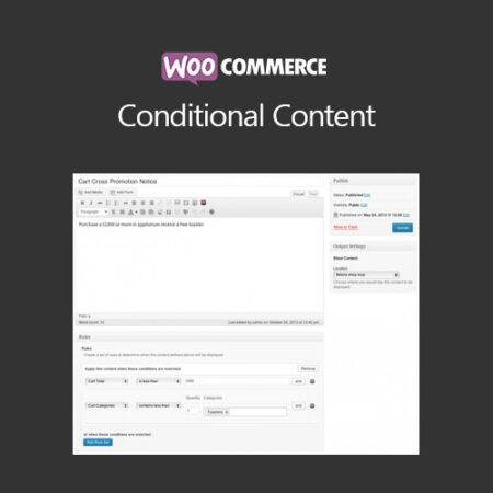 WooCommerce Conditional Content