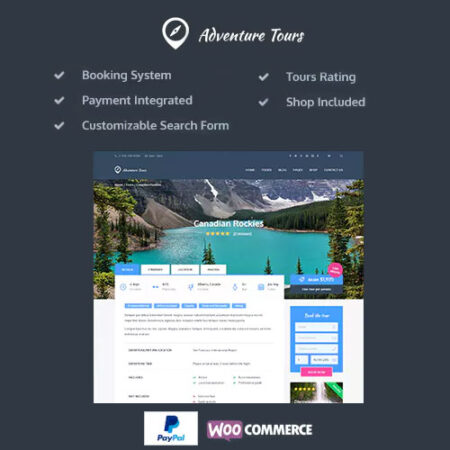 Adventure Tours WordPress Tour Travel Theme