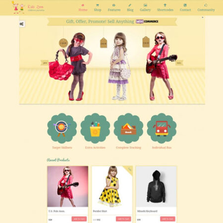 Kids Zone Children Kids WordPress Theme