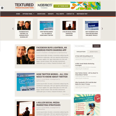 MyThemeShop Textured WordPress Theme