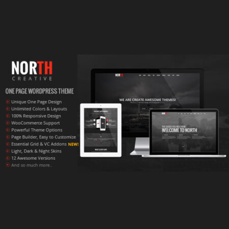 North – One Page Parallax WordPress Theme