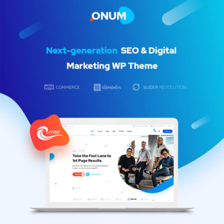 Onum SEO Marketing Elementor WordPress Theme